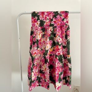 Zara Floral Skirt with Belt
